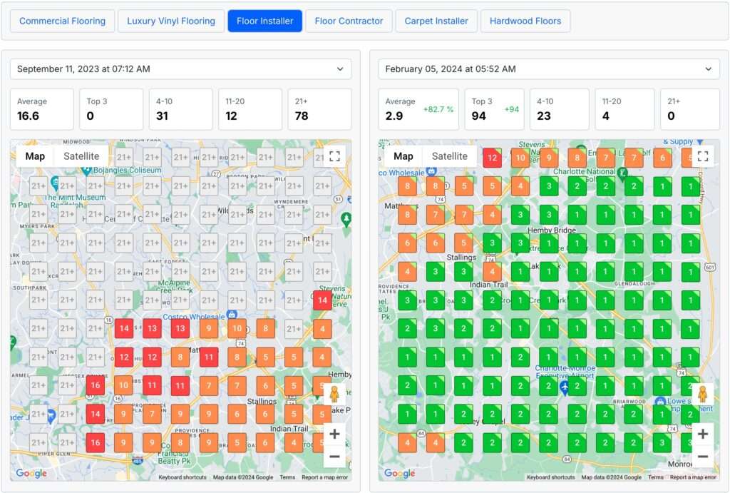 Jedi Web Service GeoBoost Local Optimization Report Screenshot