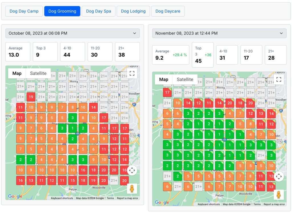 Jedi Web Service GeoBoost Local Optimization Report Screenshot