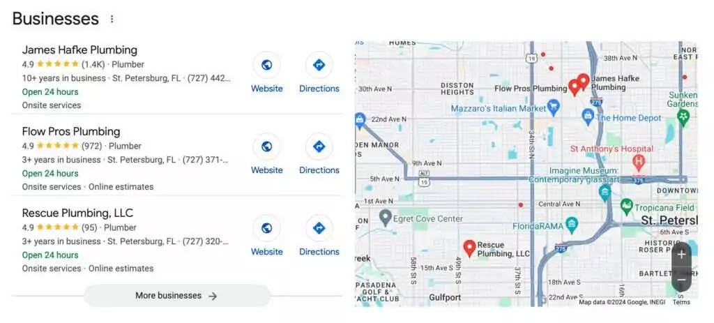 Map Showing Local Optimization for GMB Maps
